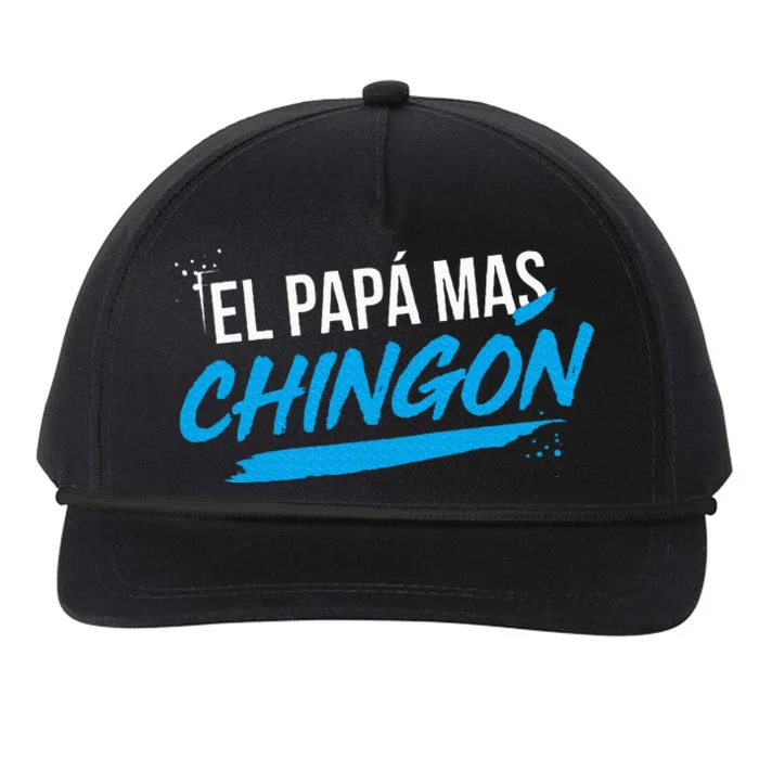 El Papa Mas Chingon Dia Del Padre Regalo Snapback Five-Panel Rope Hat