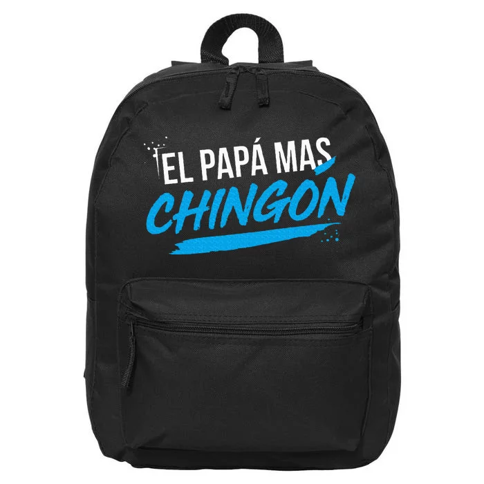 El Papa Mas Chingon Dia Del Padre Regalo 16 in Basic Backpack