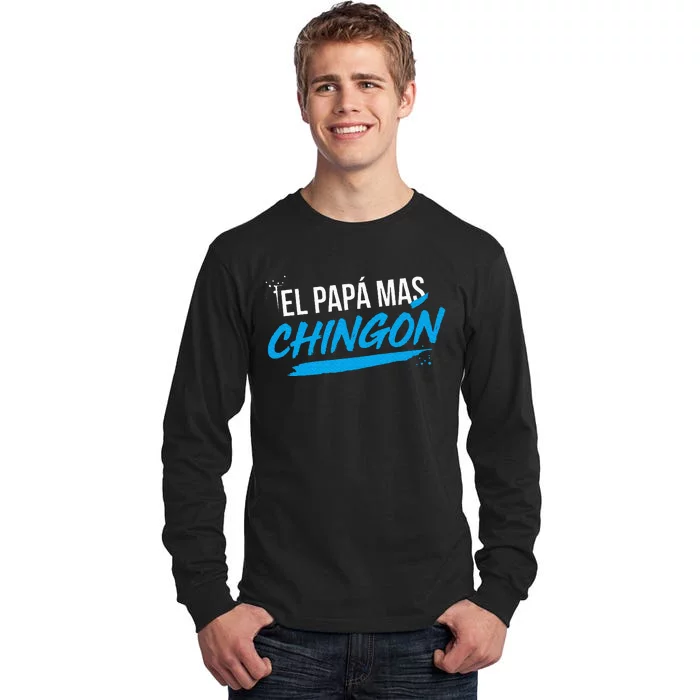 El Papa Mas Chingon Dia Del Padre Regalo Tall Long Sleeve T-Shirt