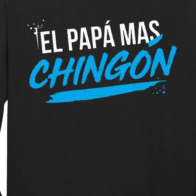 El Papa Mas Chingon Dia Del Padre Regalo Tall Long Sleeve T-Shirt