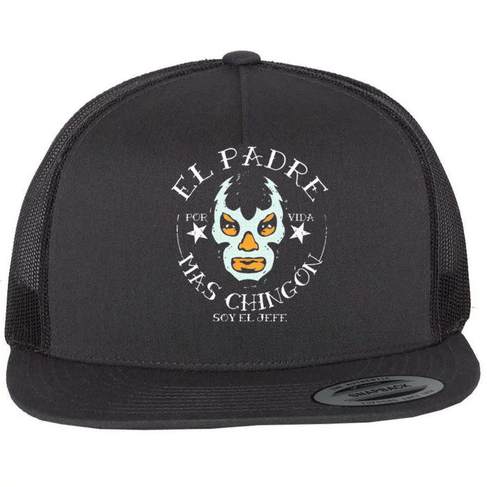 El Padre Mas Chingon Flat Bill Trucker Hat