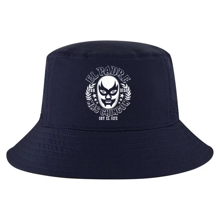 El Padre Mas Chingon Por Vida Soy El Jefe Luchador Mask Wrestler Cool Comfort Performance Bucket Hat