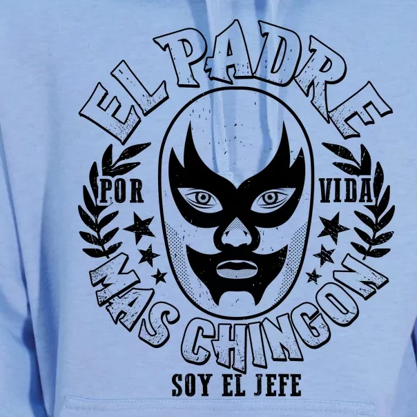 El Padre Mas Chingon Por Vida Soy El Jefe Luchador Mask Wrestler Unisex Surf Hoodie