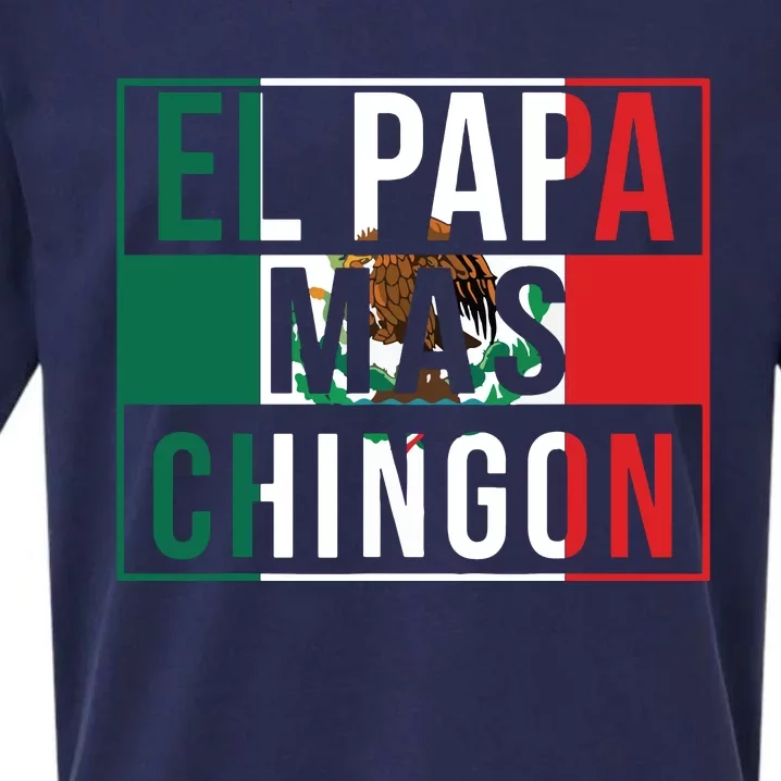 El Papa Mas Chingon Funny Best Mexican Dad Gift Sueded Cloud Jersey T-Shirt