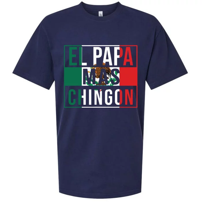 El Papa Mas Chingon Funny Best Mexican Dad Gift Sueded Cloud Jersey T-Shirt