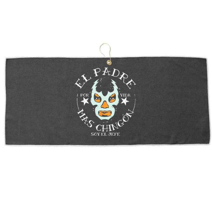 El Padre Mas Chingon Large Microfiber Waffle Golf Towel