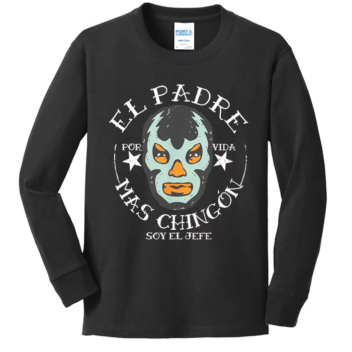 El Padre Mas Chingon Kids Long Sleeve Shirt