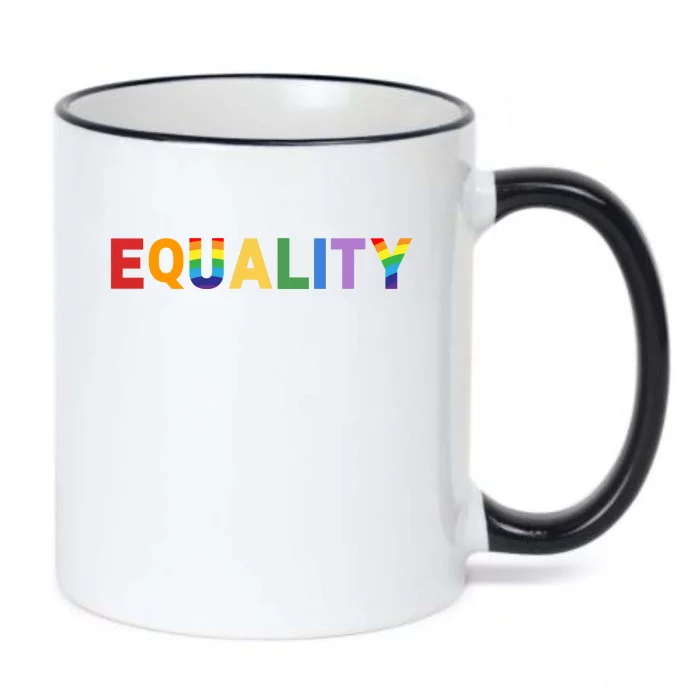 Equality Pride Month Celebration Black Color Changing Mug