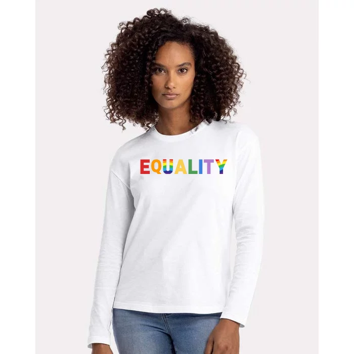 Equality Pride Month Celebration Womens Cotton Relaxed Long Sleeve T-Shirt