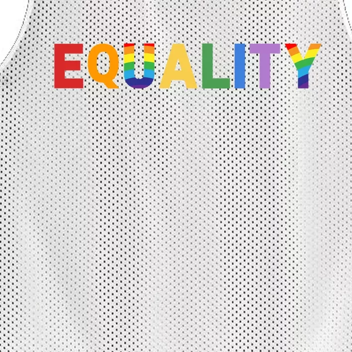 Equality Pride Month Celebration Mesh Reversible Basketball Jersey Tank