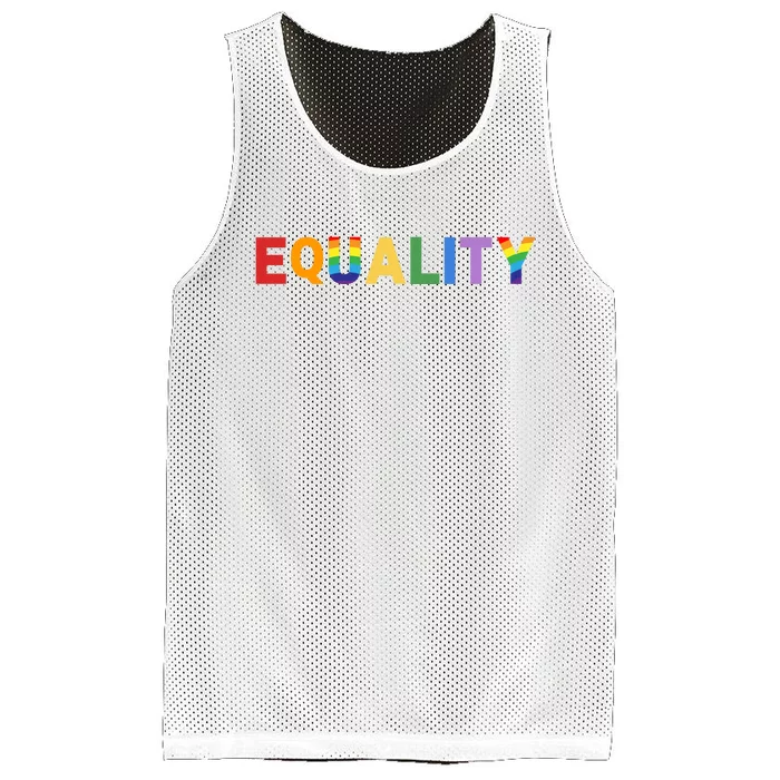 Equality Pride Month Celebration Mesh Reversible Basketball Jersey Tank