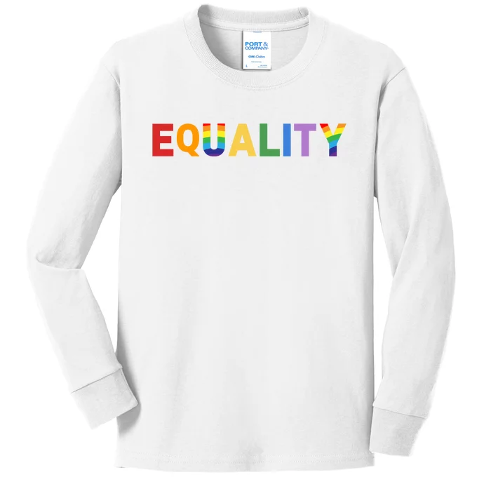 Equality Pride Month Celebration Kids Long Sleeve Shirt