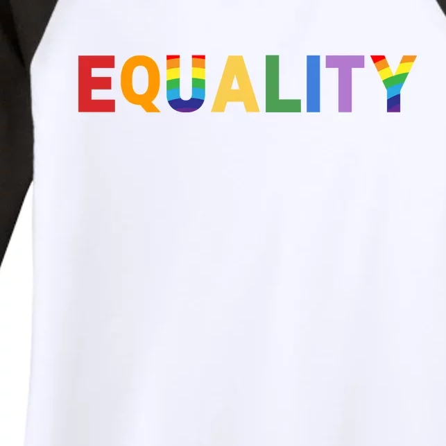 Equality Pride Month Celebration Women's Tri-Blend 3/4-Sleeve Raglan Shirt