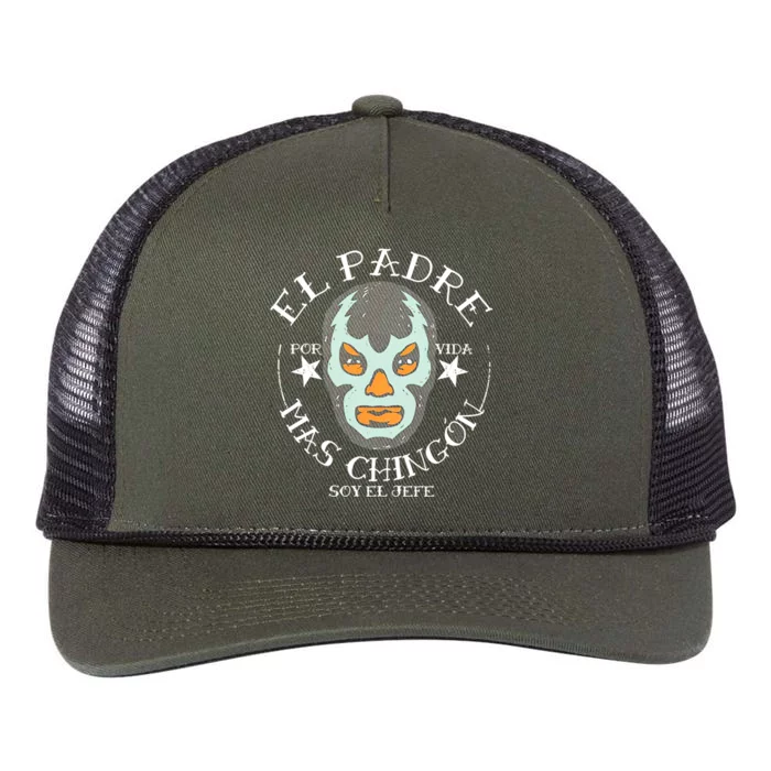 El Padre Mas Chingon Retro Rope Trucker Hat Cap