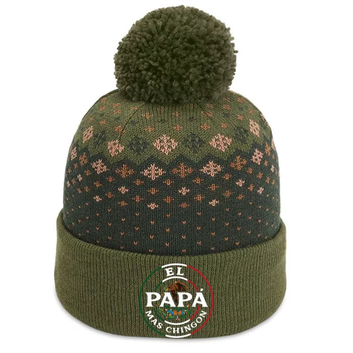 El Papa Mas Chingon For Mexican Dad The Baniff Cuffed Pom Beanie