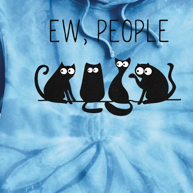 EW PEOPLE Meowy CAT Lovers GIF Perfect Gift Idea Tie Dye Hoodie