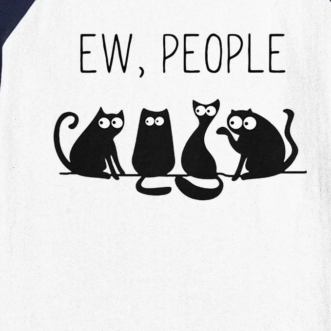 EW PEOPLE Meowy CAT Lovers GIF Perfect Gift Idea Baseball Sleeve Shirt