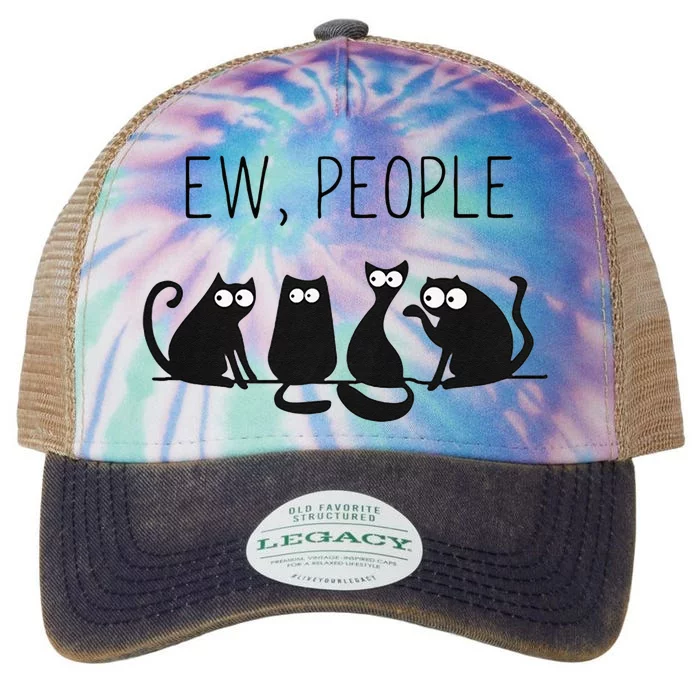 EW PEOPLE Meowy CAT Lovers GIF Perfect Gift Idea Legacy Tie Dye Trucker Hat