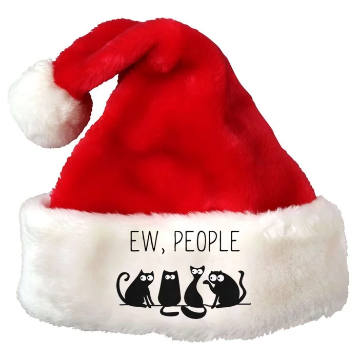 EW PEOPLE Meowy CAT Lovers GIF Perfect Gift Idea Premium Christmas Santa Hat