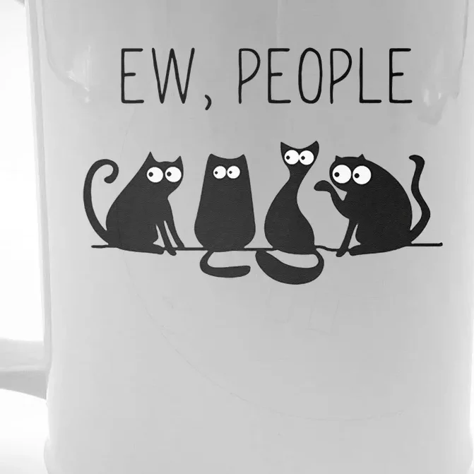 EW PEOPLE Meowy CAT Lovers GIF Perfect Gift Idea Front & Back Beer Stein