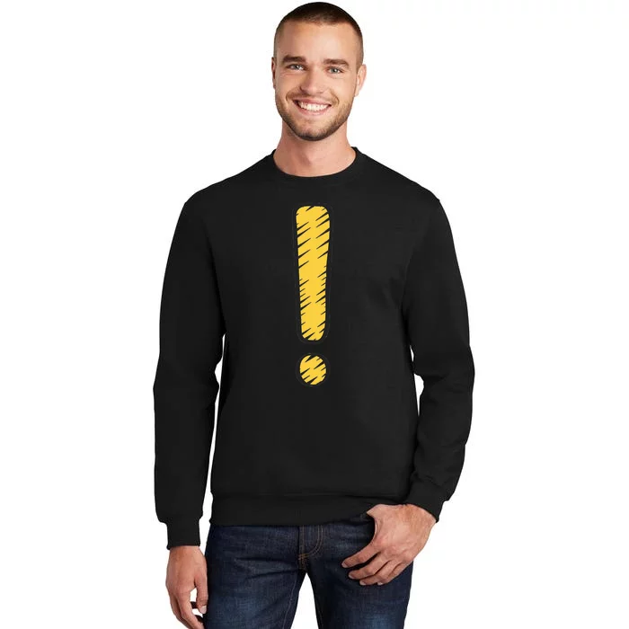 Exclamation Point Mark Punctuation Hyperbole Sweatshirt