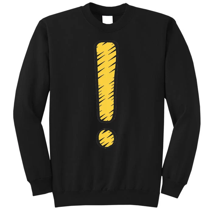 Exclamation Point Mark Punctuation Hyperbole Sweatshirt