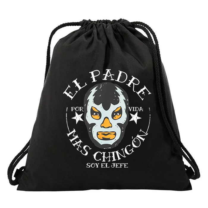 El Padre Mas Chingon Drawstring Bag