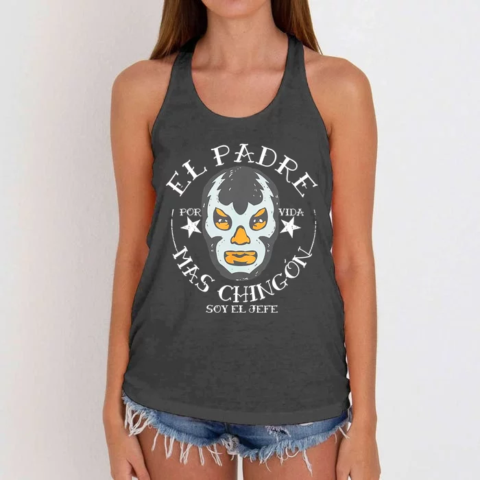 El Padre Mas Chingon Women's Knotted Racerback Tank