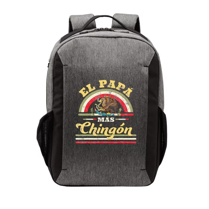 El Papa Mas Chingon Funny Mexican Flag Cool Dad Gift Regalo Vector Backpack