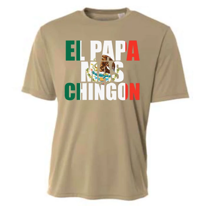 El Papa Mas Chingon Father Fatherhood Fathers Day Cooling Performance Crew T-Shirt