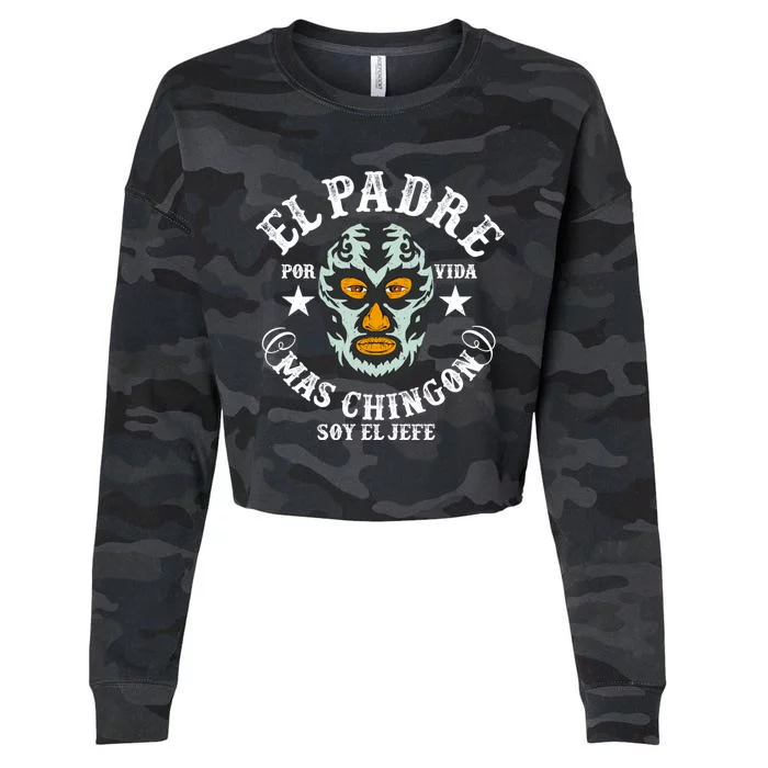 El Padre Mas Chingon Cropped Pullover Crew