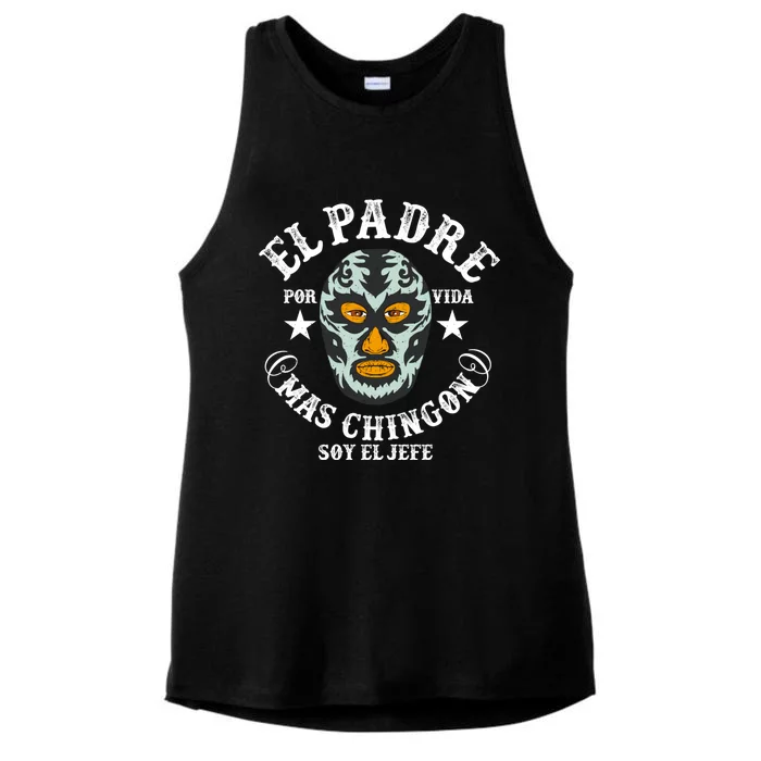 El Padre Mas Chingon Ladies Tri-Blend Wicking Tank