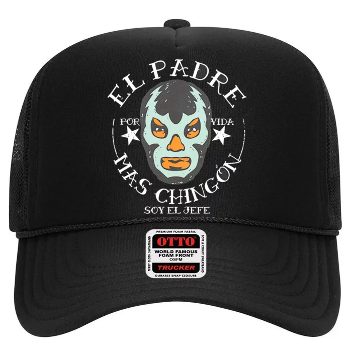 El Padre Mas Chingon High Crown Mesh Trucker Hat