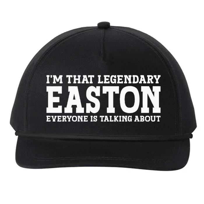 Easton Personal Name Funny Easton Snapback Five-Panel Rope Hat