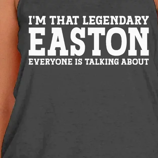 Easton Personal Name Funny Easton Women's Knotted Racerback Tank