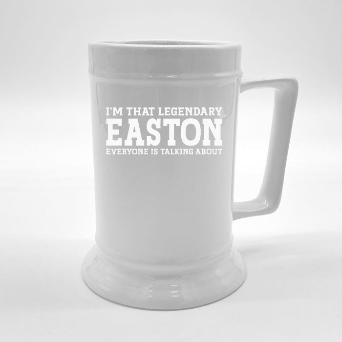 Easton Personal Name Funny Easton Front & Back Beer Stein