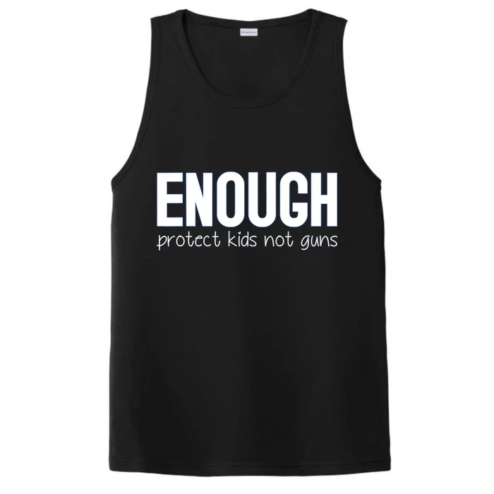 Enough Protect Not Guns Wear Orange Performance Tank