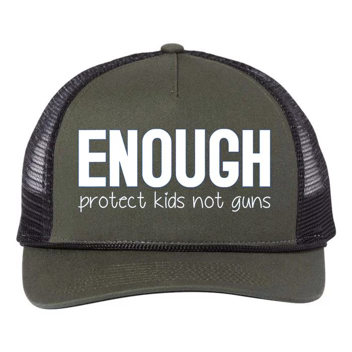 Enough Protect Not Guns Wear Orange Retro Rope Trucker Hat Cap