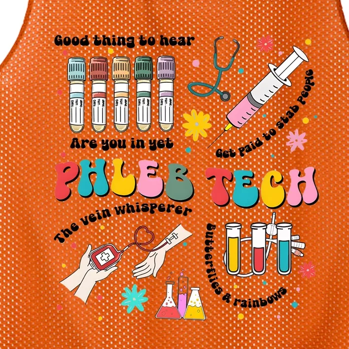 Easter Phleb Nurse Laboratory Medical Technologist Scientist Mesh Reversible Basketball Jersey Tank