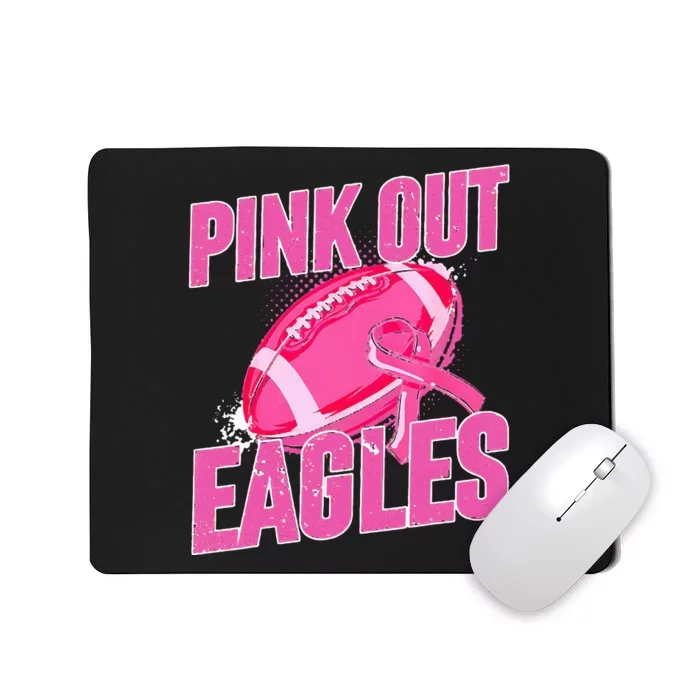 Eagles Pink Out Football Tackle Breast Cancer Mousepad