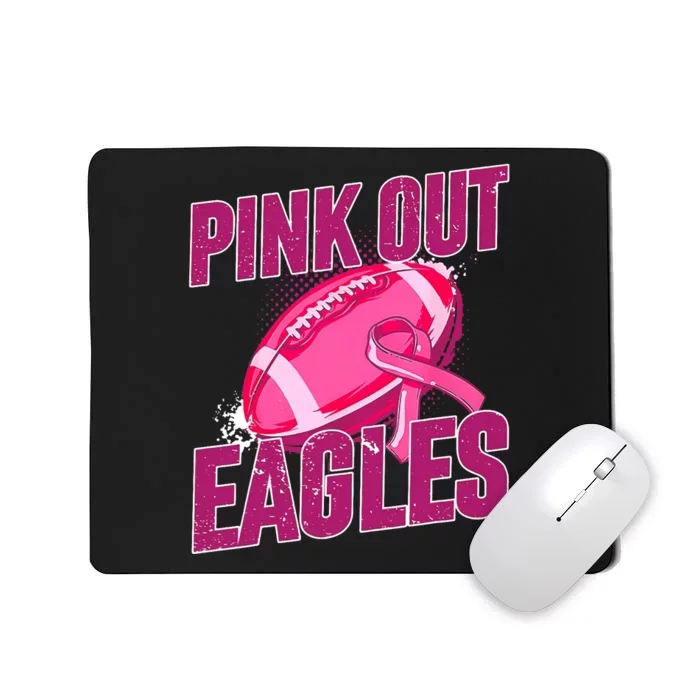 Eagles Pink Out Football Tackle Breast Cancer Mousepad