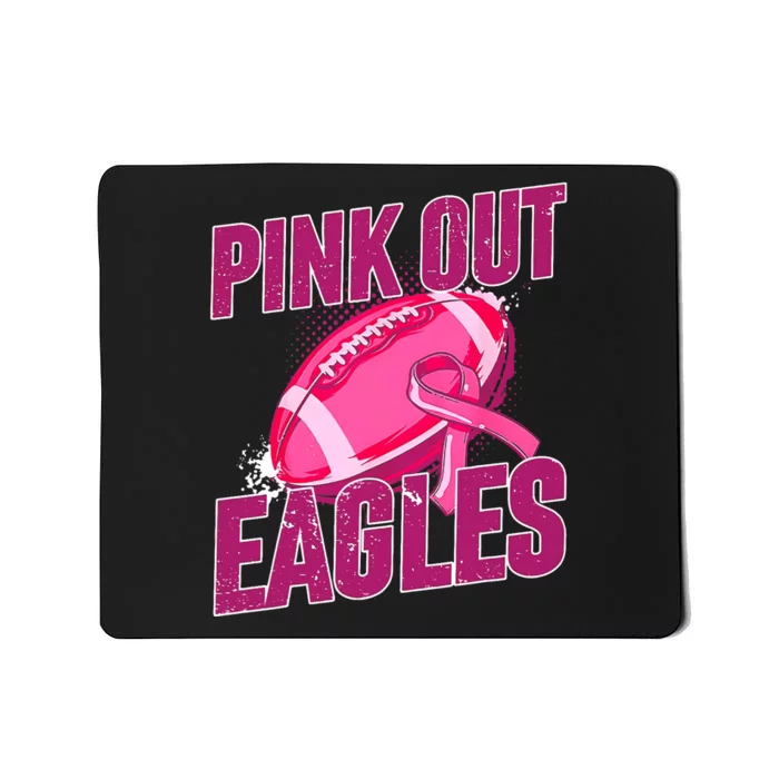 Eagles Pink Out Football Tackle Breast Cancer Mousepad