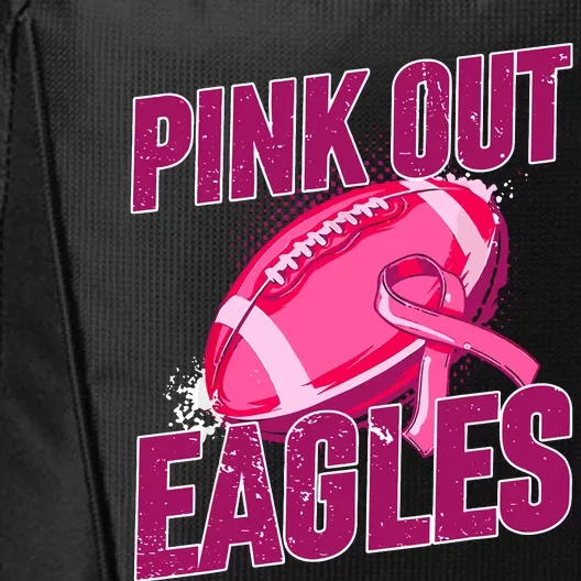 Eagles Pink Out Football Tackle Breast Cancer City Backpack