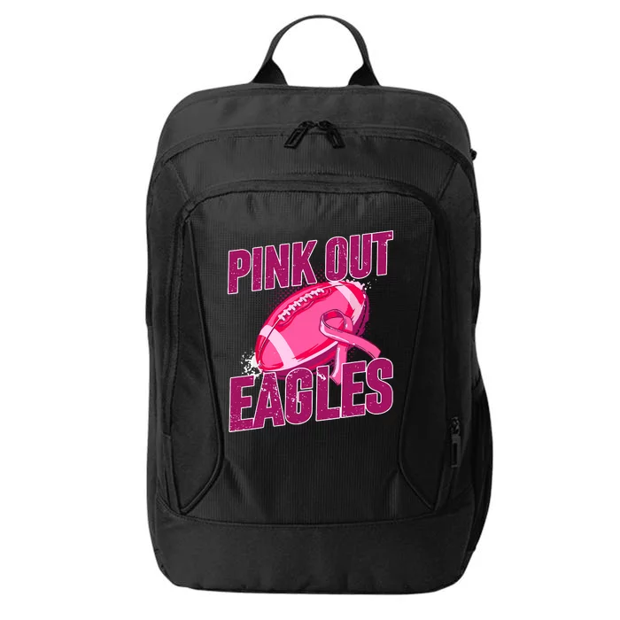 Eagles Pink Out Football Tackle Breast Cancer City Backpack