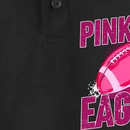 Eagles Pink Out Football Tackle Breast Cancer Dry Zone Grid Performance Polo