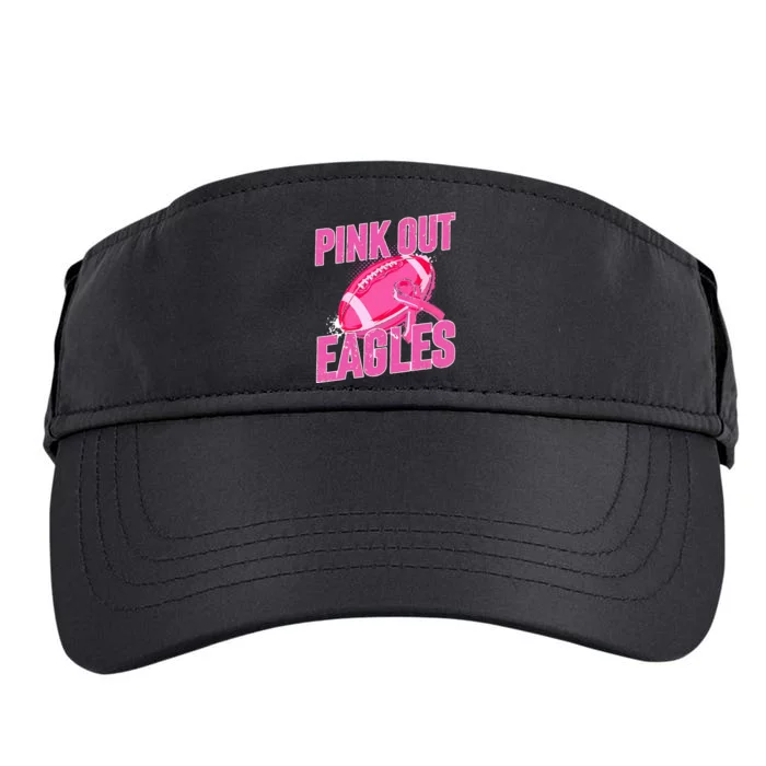 Eagles P.I.N.K Out Football Tackle Breast Cancer Adult Drive Performance Visor