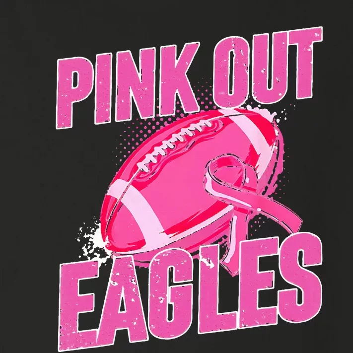 Eagles P.I.N.K Out Football Tackle Breast Cancer Toddler Long Sleeve Shirt