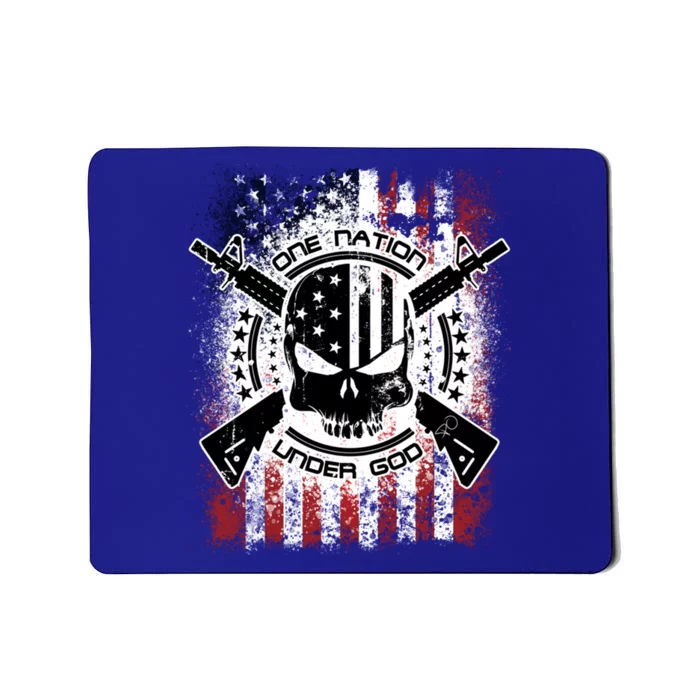 Epic Patriotic One Nation Under God Military Gift Mousepad