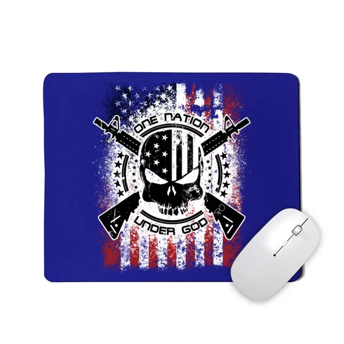 Epic Patriotic One Nation Under God Military Gift Mousepad