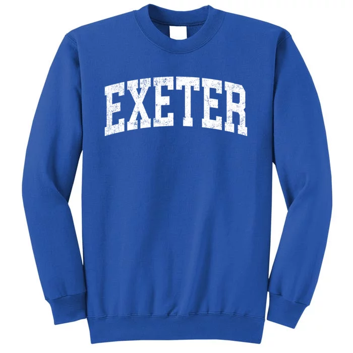 Exeter Pennsylvania Pa Vintage Athletic Sports Black Design Funny Gift Tall Sweatshirt